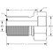 World Wide Fittings Male Flat Face O-Ring Bulkhead to Braze-On Bore Straight 4324X06X06 - alternate 2
